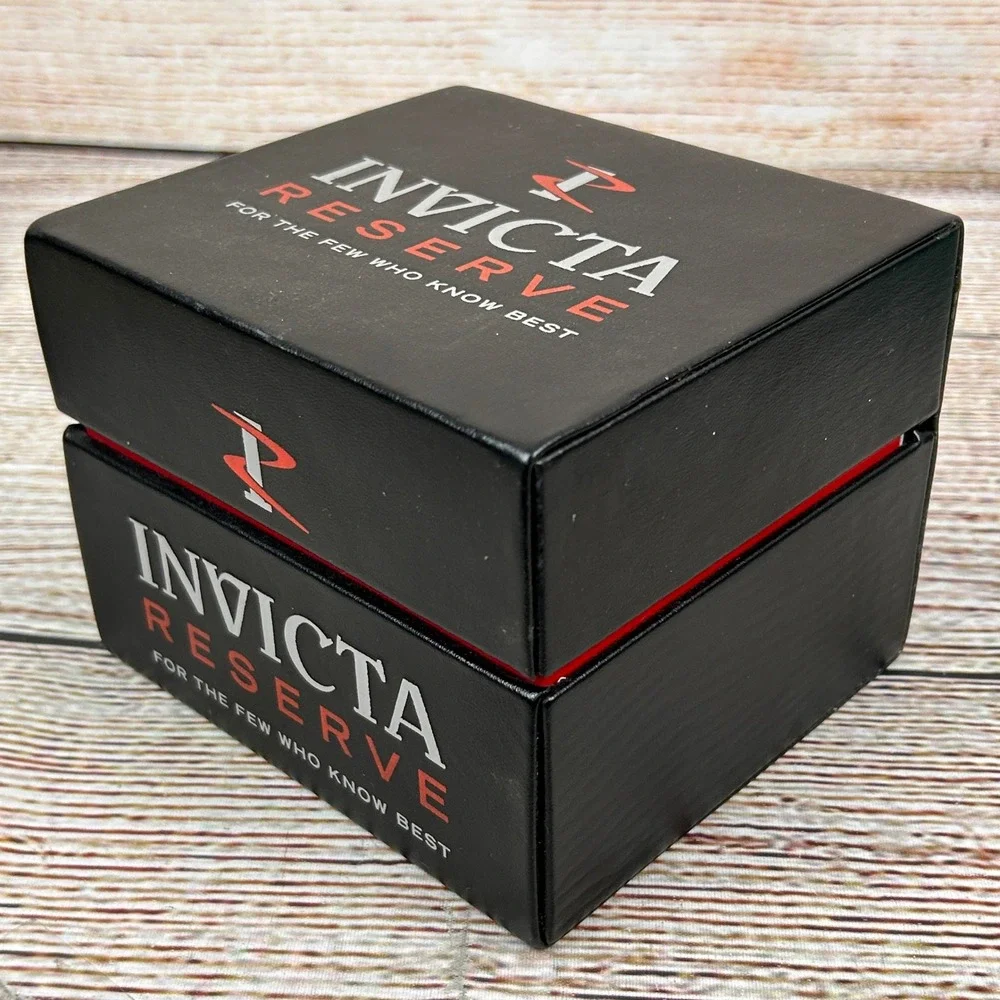 Invicta Reserve Bolt Zeus 12803 Mens‎ Swiss Chronograph Black Steel Watch w. Box